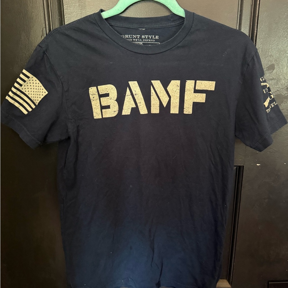 Grunt Style Men's Black T-Shirt with Bold Print